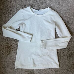 UNIQLO Heat Tech Ultra Warm, white long sleeve, size XS